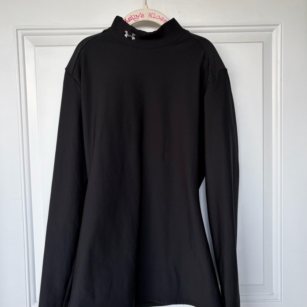 •Under Armour• Boys' ColdGear Mock Neck Shirt - Size Medium - Picture 1 of 7